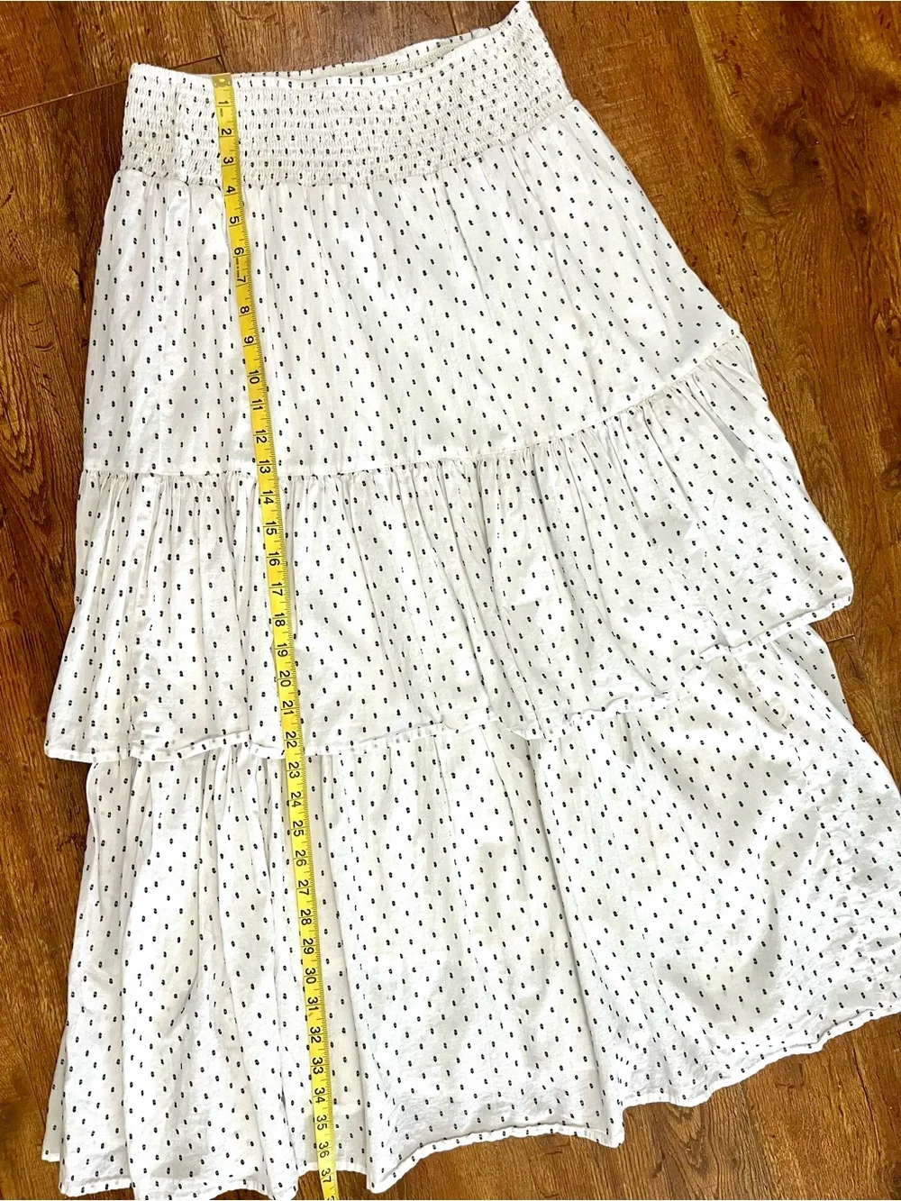 a.n.a White Maxi Skirt with Black Polka Dots - Picture 7 of 8